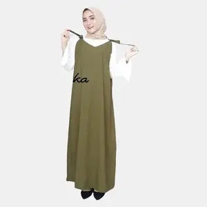 Amber Overall / overall wanita / overall kekinian / termurah / terlari Fit Muslim Panjang Basic Remaja