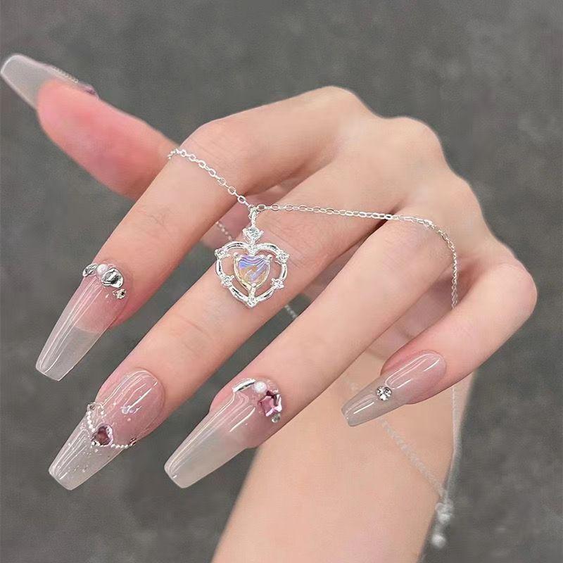 vòng cổ trái tim ma thuật mặt dây chuyền rỗng cho nữ thiết kế đẹp độc đáo sang trọng giá rẻ không phai màu dây chuyền xương đòn bạc vòng cổ đơn giản thời trang