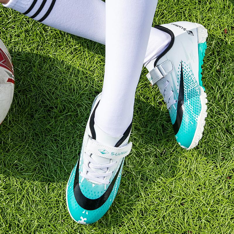 Product Introduction of JINTOHO Kids Soccer Shoes Society Children School Football Boots Cleats Grass Sneakers Boy Girl Outdoor Athletic Training Sport Footwear 45
