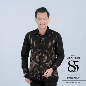 Batik Menteri 85 Motif Pangarep Batik Kerja Kondangan Kemeja Batik Slimfit Lapis Furing