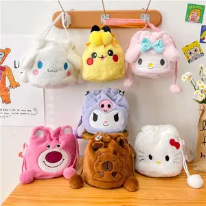 Tas Bulu Slempang Serut Tidak Ada Resleting Tas Wanita Tas Selempang Serut Sanrioo X31