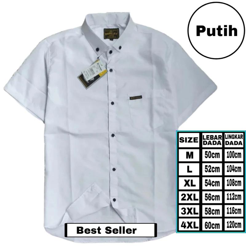 Product Introduction of kemeja pria lengan pendek 100ribu 5pcs kemeja polos lengan pendek dewasa slimfit Katun Casual unisex 7