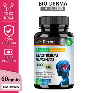 Magnesium Glycinate, dukung relaksasi otot, tingkatkan kualitas tidur, hasil maksima,60 Kapsul