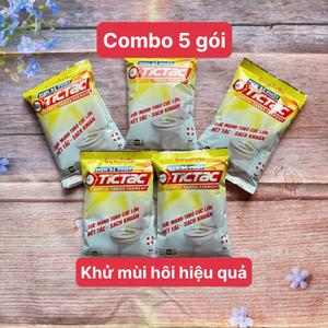 (Combo 5 gói) Men Xử Lý Bể Phốt - Men Đổ Bồn Cầu - Men Vi Sinh Xử Lý Bể Phốt - Chống Tắc Nghẽn - Khử Mùi Hôi TICTAC Làm Sạch