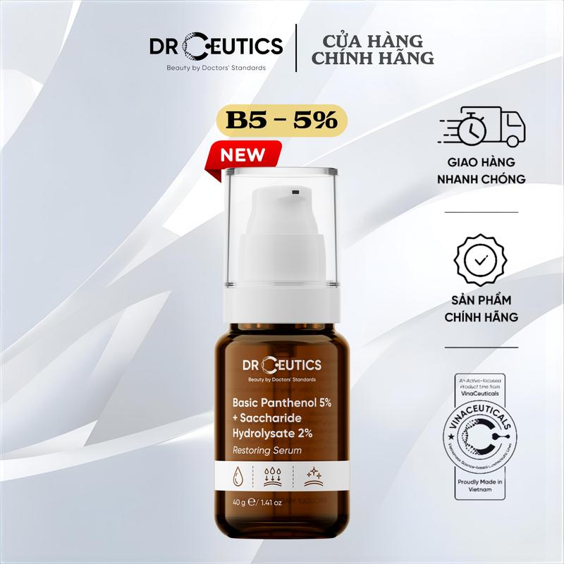   MẪU MỚI  DRCEUTICS Tinh Chất B5 Basic Hydration 5% Cho Da Dầu Mụn  40ml  Skincare Giảm Thâm Làm Đẹp Da Serum 