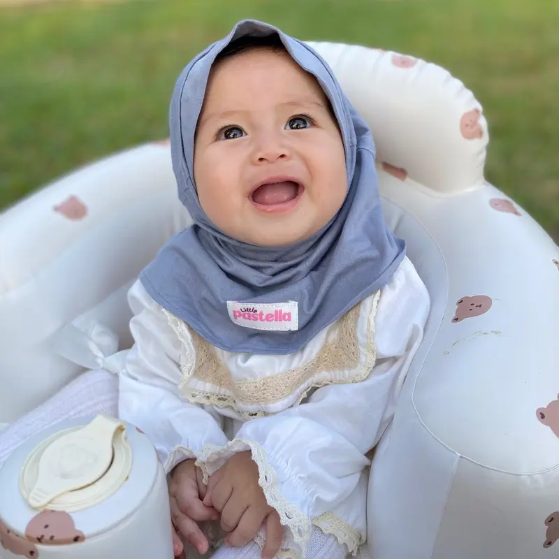 Little Pastella - Kiara Instant | Hijab Bayi | Hijab Newborn bahan rayon 6