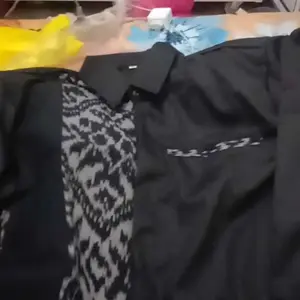 Set Couple Belvia Black Setelan Wanita Pria Panjang Kondangan Baju Tenun Outfit Viral