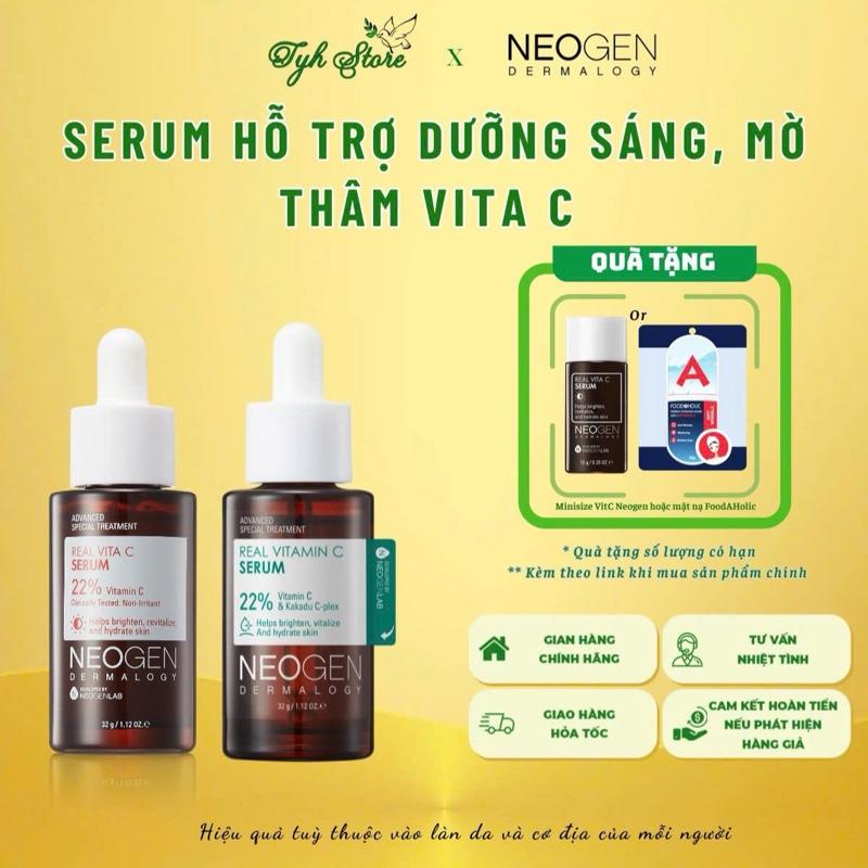 Serum Giúp Mờ Thâm, Hỗ Trợ Dưỡng Trắng Da Vitamin C 22% SAP Neogen Dermalogy Real Vita C 32g