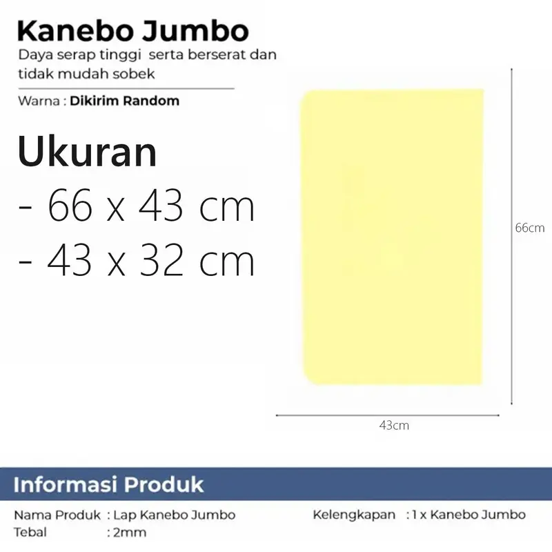 Kain Lap Jumbo Ukuran 66x43 Bahan Tebal Serat - Jumbo Kain Lap Serat Tinggi Jumbo Tebal Dan Lebar Cleaning 2