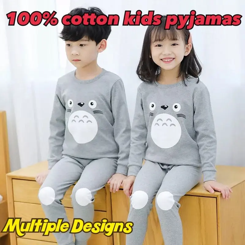100% Cotton Kids Pyjamas Pajamas Boys Girls Pyjamas Pajamas Sleepwear - Part1
