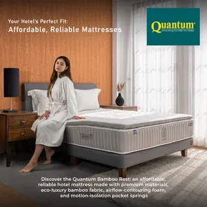 Quantum Hotel Bed Bamboo Rest / Kasur Hotel Premium / Pocket Spring Mattress