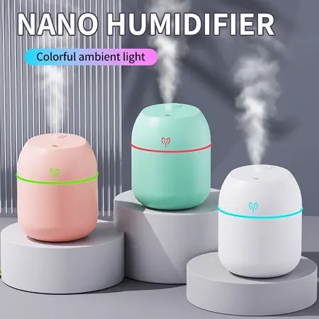 Diffuser Humidifier 220 ML Colour LED Light Pengharum Ruangan Ukuran B 220 ML
