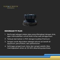 Gambar TY Plug Pipe / Steker Pipa Drat U – PVC by 3 Pawns - WHITE, 50 dari Rumah Mayin Kota Administrasi Jakarta Barat 2 Tokopedia