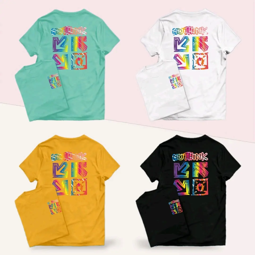 Baju Kaos Distro Unisex Sablon Depan Belakang NUTHINK Model Pria Dewasa - Oblong, Combed, Katun, Surfing, Atasan, Cowok Wanita Motif,  Keren bajudistro Pendek