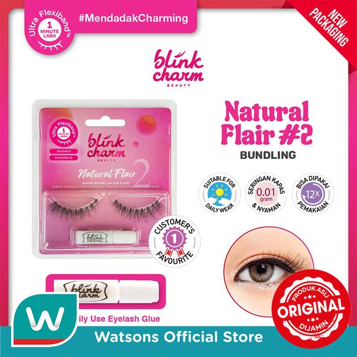 Gambar Blink Charm Natural Flair #2 - 1 Pair Bundling Lem 1ml Pink dari Watsons Indonesia Official Store Kab. Tangerang Tokopedia