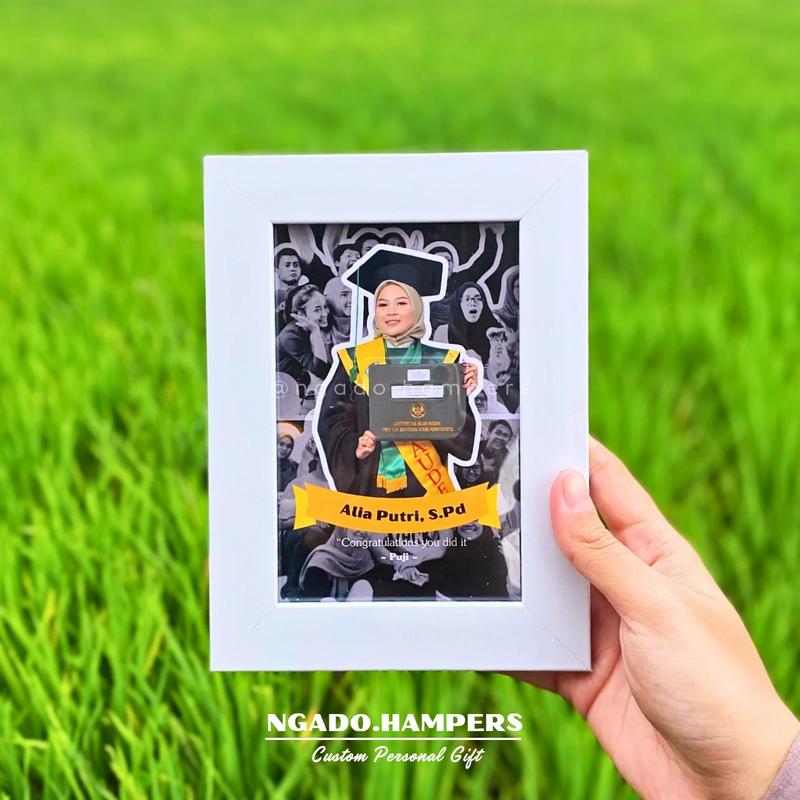 Kado Gift Ulang Tahun Wisuda Cewek Cowok Bingkai Foto + Kaca Aesthetic Murah Lucu Unik 4