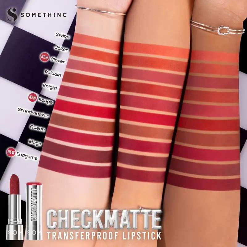 Somethinc Checkmatte Transferproof Lipstick - Lipstick Matte Bibir Kering Lipstik 4