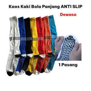 Kaos Kaki Bola ANTI SLIP Panjang 60cm Dewasa Bahan Poliester Double Karet