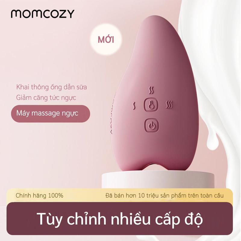 Momcozy Lactation Massager Cho Con Bú Làm Ấm 2 Trong 1 Máy Massage Ngực Mềm Để Cho Con Bú Có Thể Điều Chỉnh Nhiệt Và Rung Thích Hợp Cho Ống Thoát Hơi Bị Tắc Cải Thiện Dòng Sữa Kích Thích