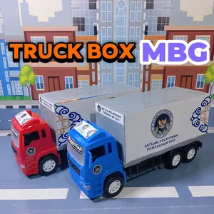 Mainan truck box MBG full modif stiker MBG.