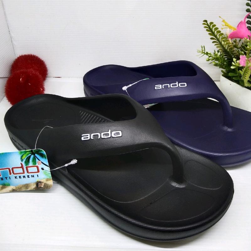 SENDAL JEPIT HARIAN PRIA DEWASA SIZE 38-42 SENDAL KARET EVA ANDO BRAVO O1 ORIGINAL PRODUK EMPUN DAN YAMAN 0