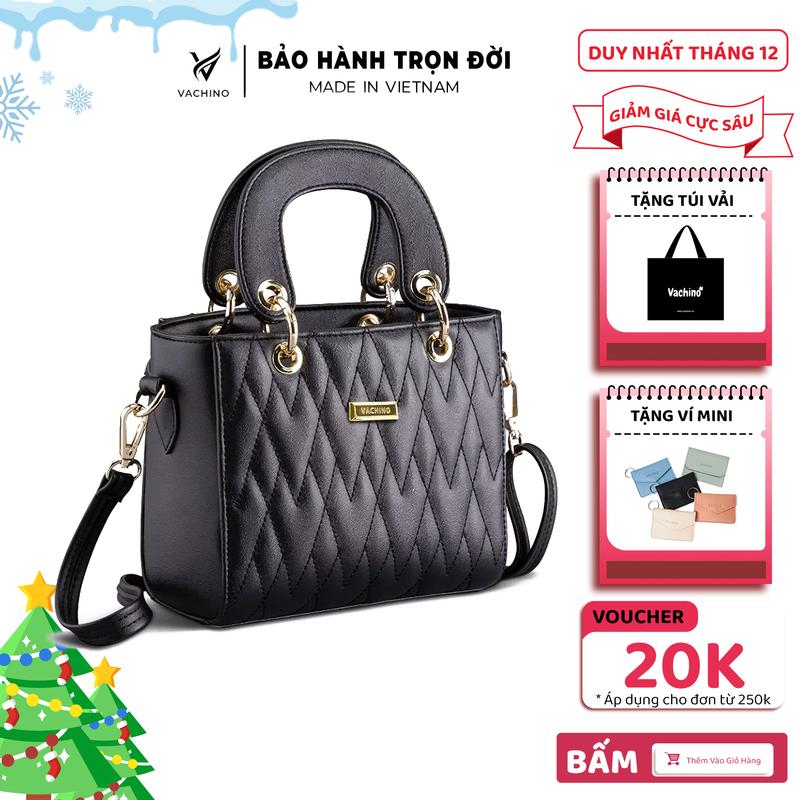 Túi Vachino Thời trang sang chảnh dáng cốp vuông -Túi xách da đeo chéo TX061