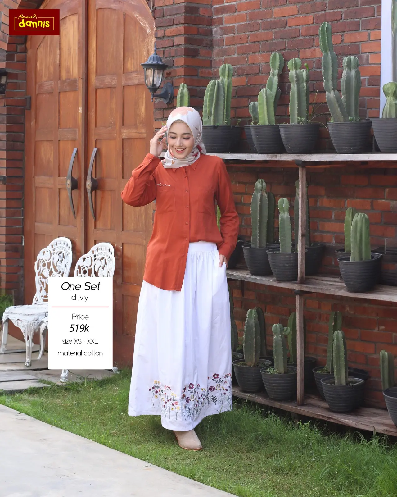 [ST] SALE 40%[RUMAH DANNIS]  SALE Setelan Atas Bawah Blus kaos rok Couple Sarimbit Busana Pakaian Dres Abaya Gamis Setelan baju Muslim Dewasa perempuan Dannis Diskon 40%