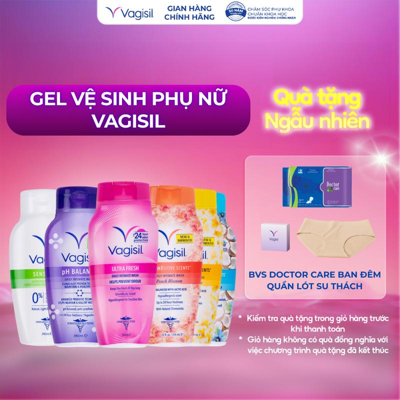   KOL  Gel Vệ Sinh Phụ Nữ Vagisil Hương Nước Hoa Cân Bằng pH Dịu Nhẹ Kiểm Soát Mùi Dành Cho Da Nhạy Cảm 240ml 354ml Nhiều Mùi Nhiều Lựa Chọn 