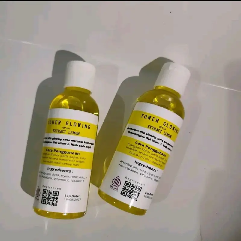 PROMO HEMAT 3 PCS TONER GLOWING EXTRACT LEMON (30ML) 0