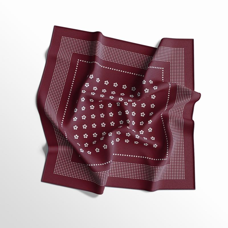 Product Introduction of LP - Bandana Scarf Slayer Printing Art skena Kalcer Blue Sakura Gelang Motif abstrak printing Katalog Aksesoris syal slayer  merah 0