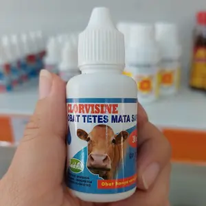 CLORVISINE OBAT TETES MATA INFEKSI IRITASI BENGKAK PADA SAPI KAMBING