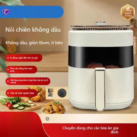 Nồi chiên không dầu 12L bán sỉ, dùng trong gia đình, đa năng, có cửa kính quan sát, tự động hoàn toàn, dung tích lớn, lò nướng.