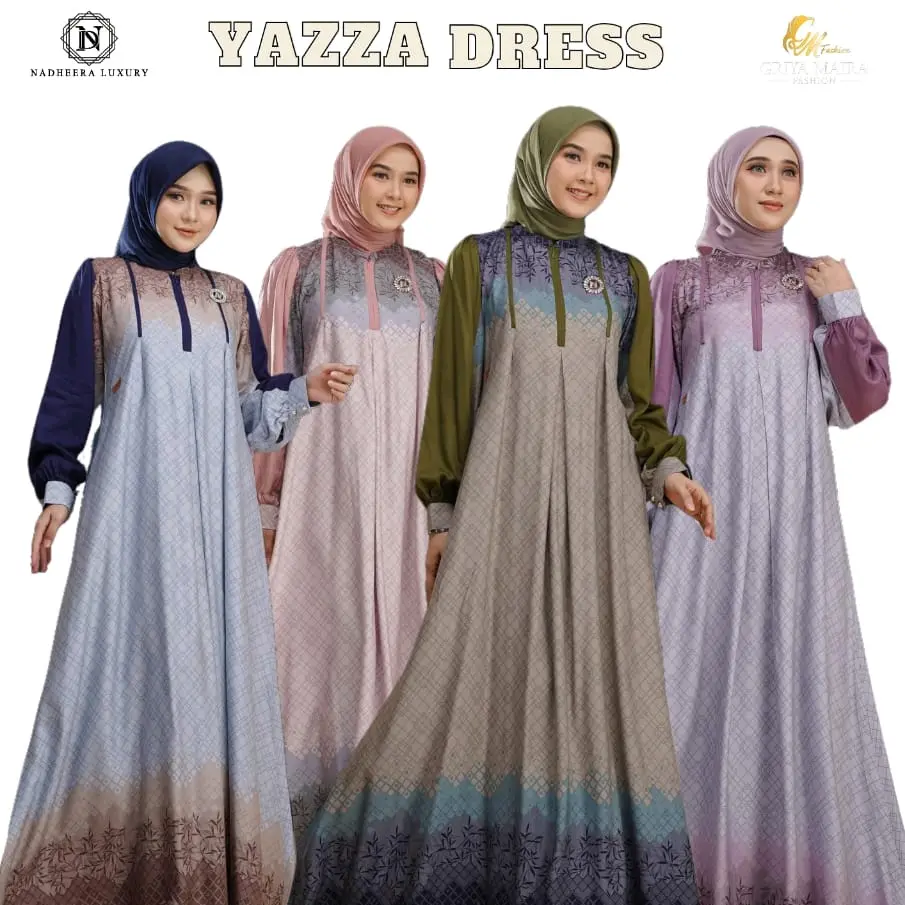 YAZZA DRESS BY NADHEERA LUXURY TERBARU MOTIF