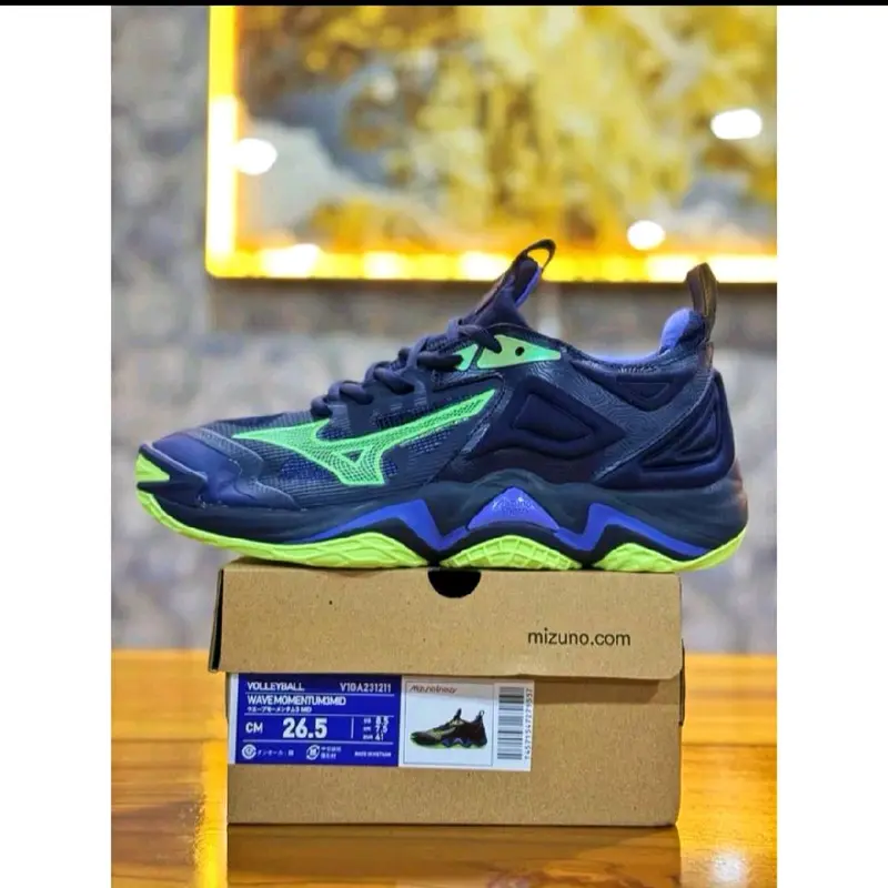 Sepatu volly mizuno wave momentum 3 low Voli 2