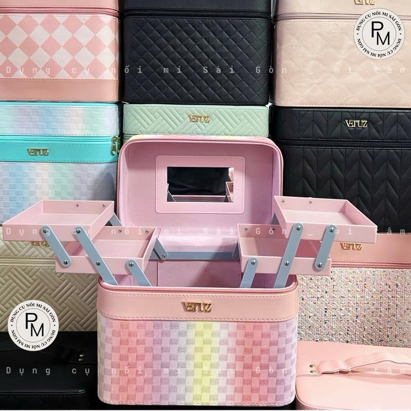 Cốp Đựng Đồ Nối Mi _ Nail _Phun Xăm 2 Tầng 4 Mâm Sang xịn_ kích thước 24 cao 18 rộng 28 dài dụng cụ nối mi Sài Gòn