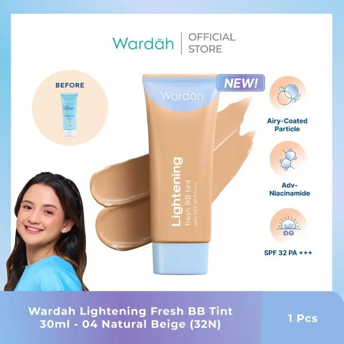 Wardah Lightening Fresh BB Tint 15ml - Wardah Lightening BB Cream 4 Warna BPOM Wajah Foundation 7