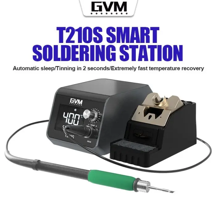Termurah !! Solder Station GVM T210S Smart Soldering Station 120W High power Digital precision