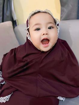 Product Review of Bubble Kids Fashion Muslim Pakaian Anak Perempuan Mukena Zipper Perlengkapan Sholat Bayi Katun Polos Renda Bunga Model Lembut Nyaman Jilbab Panjang Instan from S**t 0