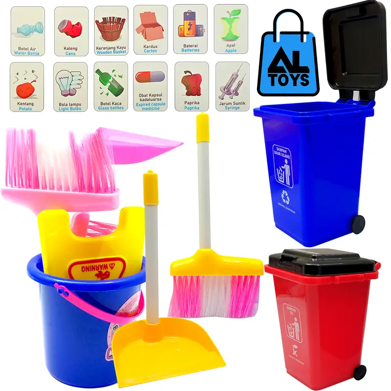 MAINAN ANAK CLEANING SET LITTLE HELPER ALAT BERSIH-BERSIH SAPU SAPUAN 0