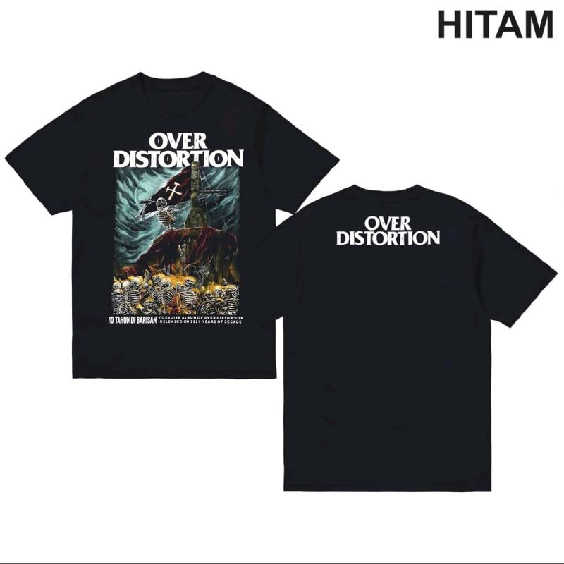 Baju Kaos Distro Sablon Katun Unisex OD Sablon Hitam - Combed, Oblong, Pria, Surfing Band Lembut Nyaman Unik Keren Tshirt Formal Wanita 4