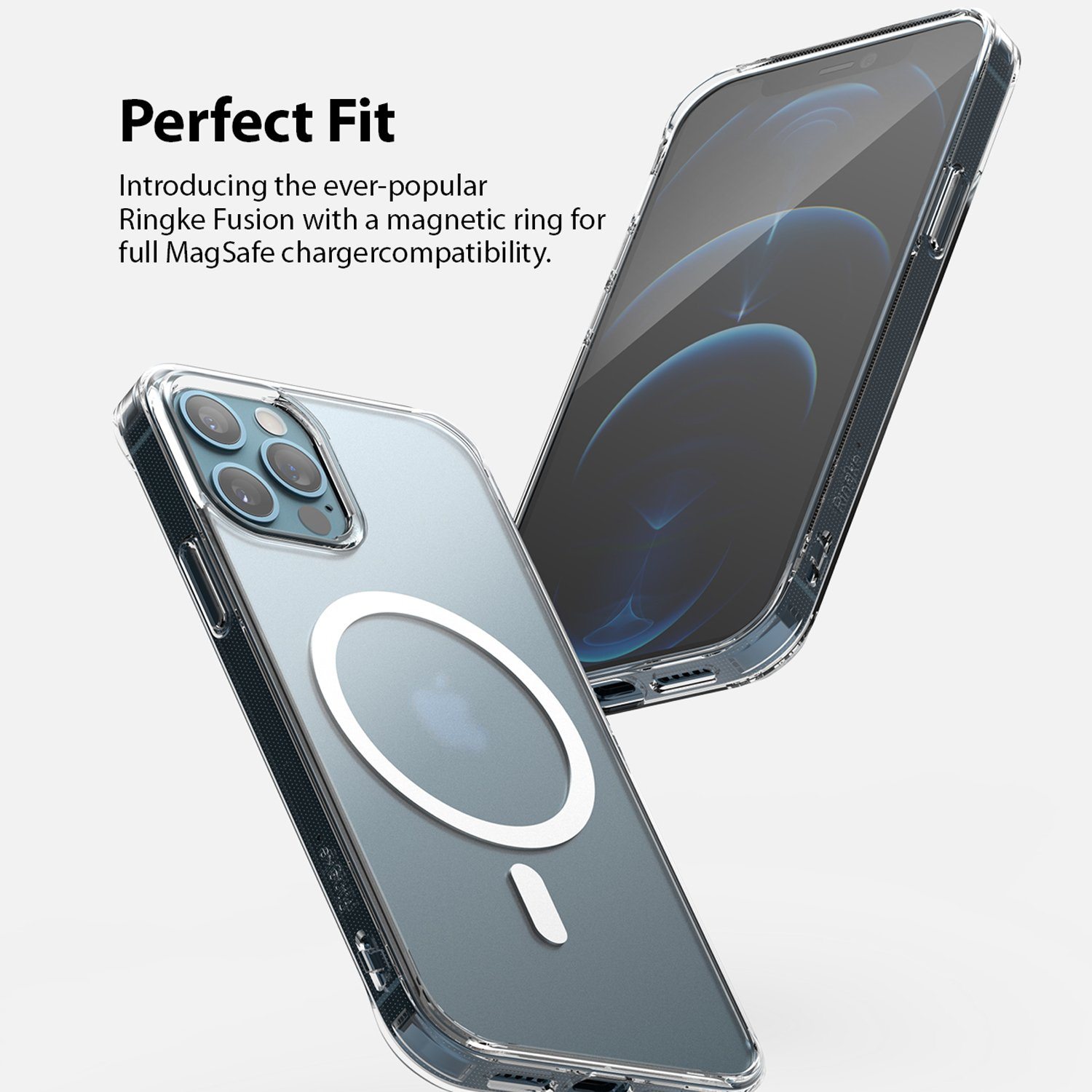 Case iPhone 12 Pro Max 12 Pro 12 Mini Ringke Fusion Anti Crack Casing