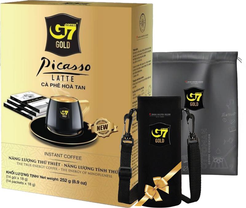Trung Nguyên Legend Cà phê hòa tan G7 Gold Picasso Latte và balo túi BGN