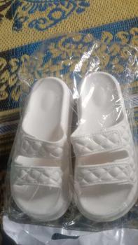 Product Review of Sandal Wanita Jelly Selop EVA Rubber Strap Dua Sandal Jelly Wedges 7CM Wanita Karet Sendal from -**a a**a 0