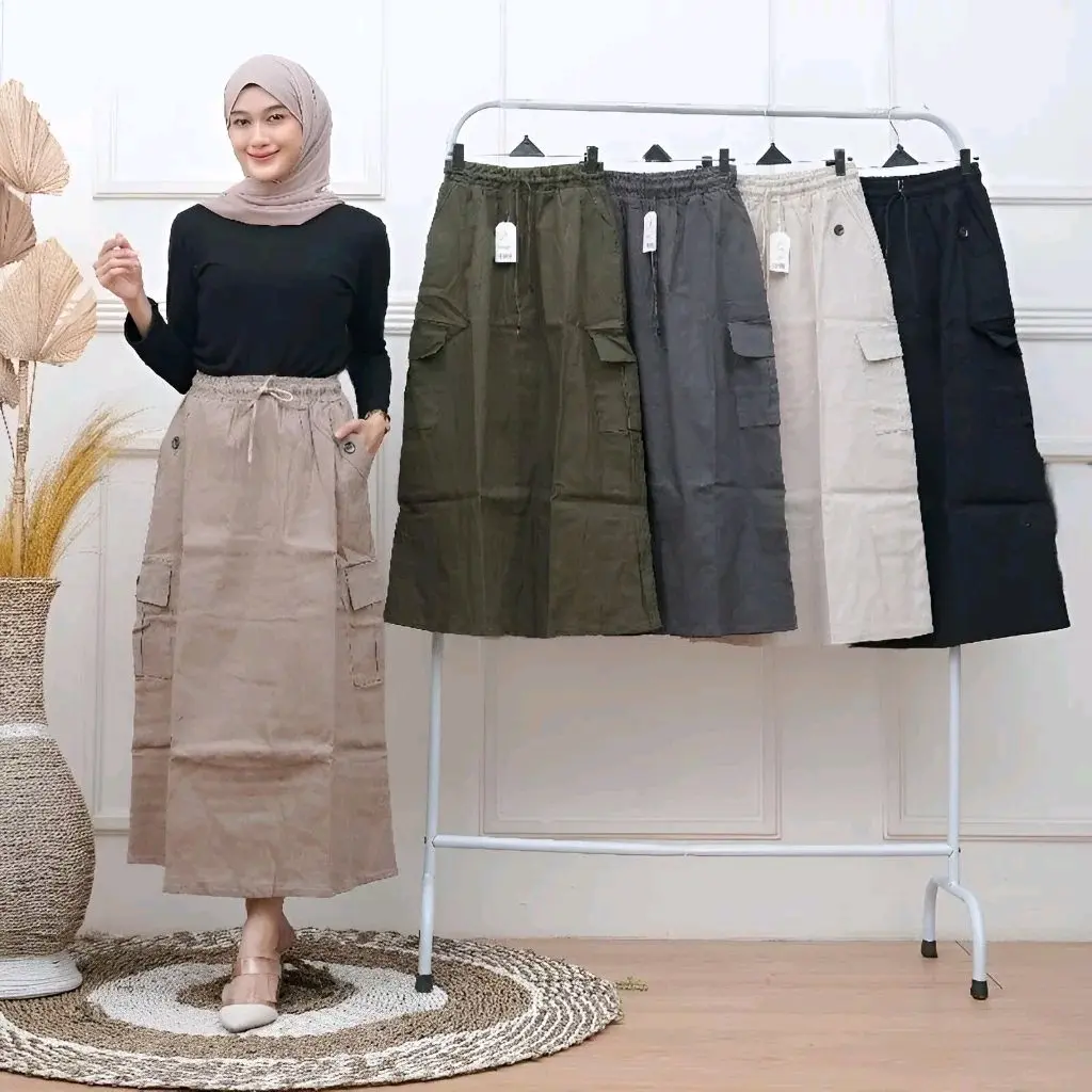 Rok Kargo  wanita  // Rok Wanita // Rok Wanita Terbaru