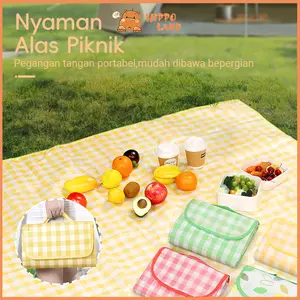 HIPPOLAND Tikar Piknik Aesthetic Kain Kotak TIkar Portabel Untuk Alas Foto Produk Background foto Outdoor Indoor Ukuran Mulai dari 100cm x150/150x200/200x300cm 484-486
