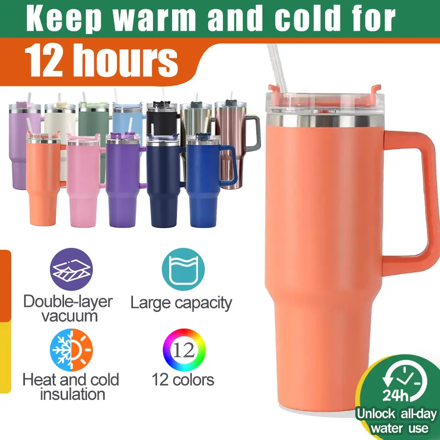 Original multifunction 1200ML Vacuum Insulated Tumbler Keep Cold And Hot With Handle Multipurpose With