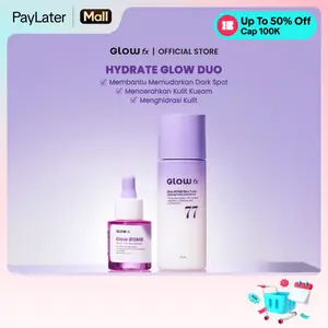 [LIMITED STOCK] GLOW FX - Hydrate Glow Duo - Glow Bomb Rice Toner 100ml + Glow Bomb Serum 20ml, Bantu Samarkan Dark Spot & Cerahkan Kulit Kusam