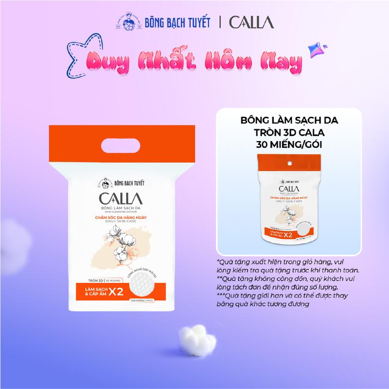  Bông tẩy trang làm sạch da Calla Bông Bạch Tuyết 3D 200 miếng gói Skincare Chăm Sóc Dachamsocdamat makeup bongtaytrang Mỹ Phẩm Trang Điểm Cosmetic 