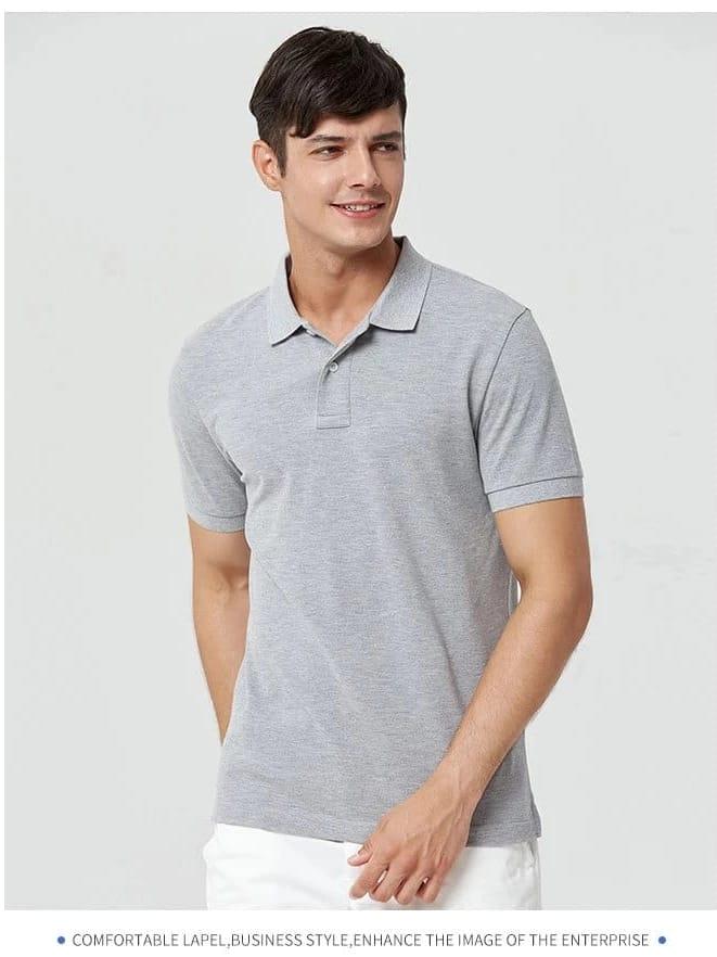 Product Introduction of Kaos Kerah Polos / Kaos Kerah Polos Seragam / Kaos Kerah Polo Shirt Unisex Formal / Kaos Kerah Lengan Pendek Abu Abu Casual 28
