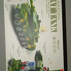 Mainan Mobil Tank bisa jalan ada lampu dan suara